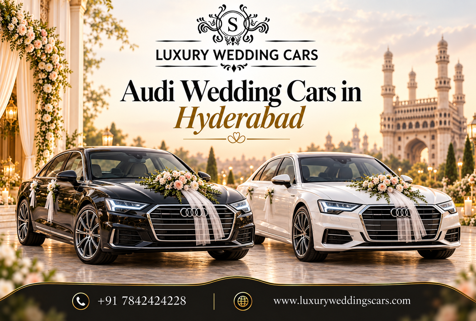 Audi Wedding Cars in Hyderabad for Brides and Grooms