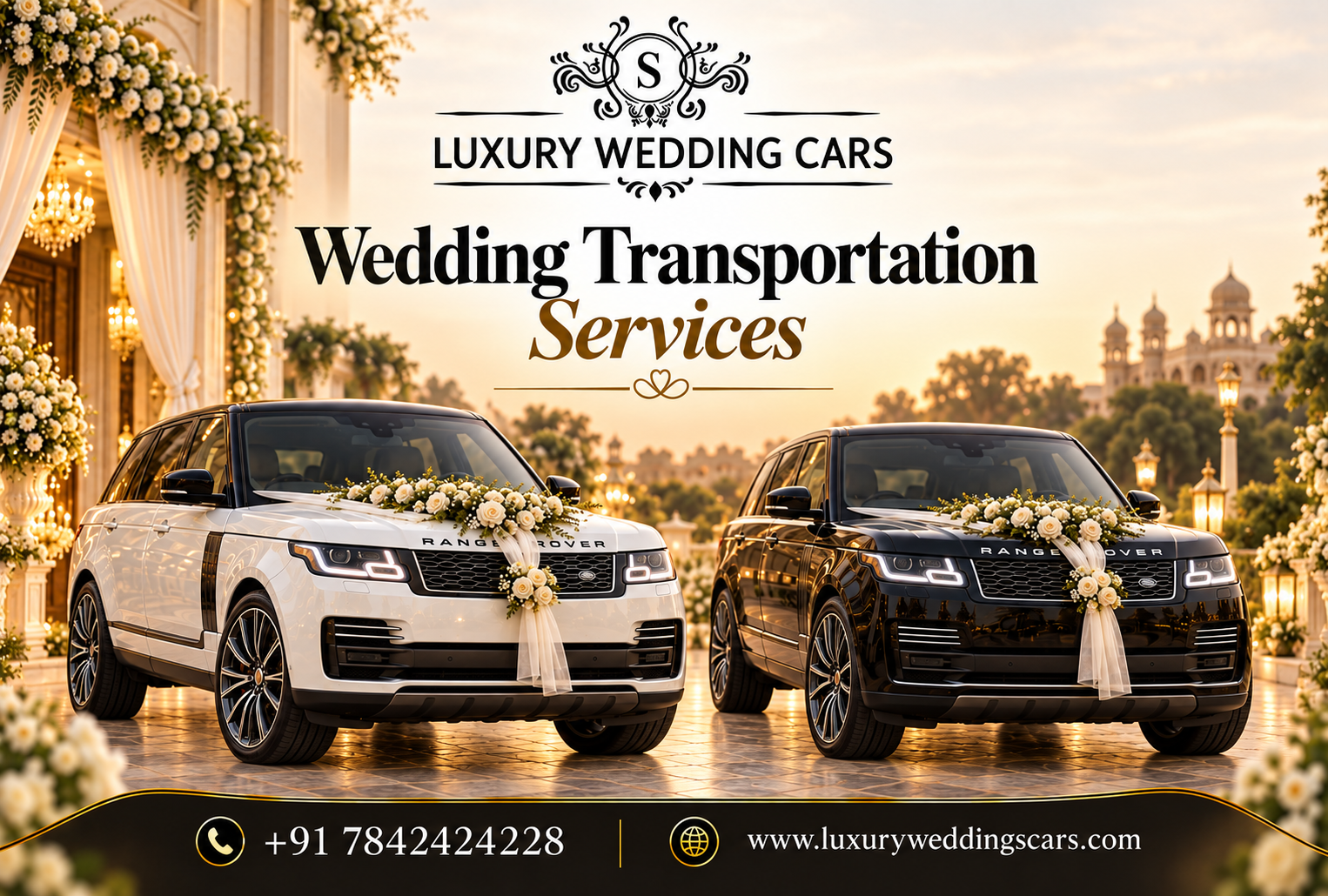 Wedding Transportation Services in Hyderabad with luxury cars for large wedding celebrations