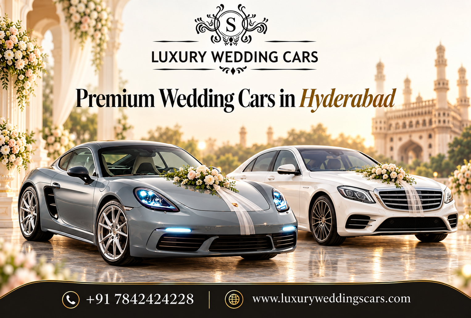 Premium Wedding Cars in Hyderabad for luxury and elegant wedding celebrations